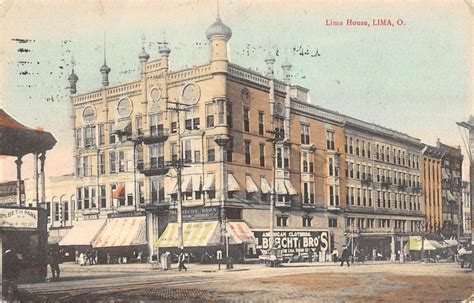 Lima Ohio House Exterior Street View Antique Postcard K21104 - Mary L ...