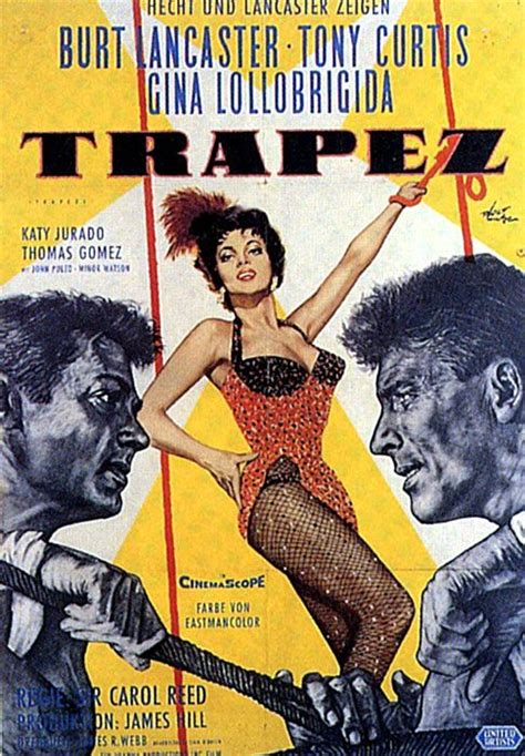 Filmplakat: Trapez (1956) - Plakat 2 von 6 | Old film posters, Gina lollobrigida, Classic movie ...