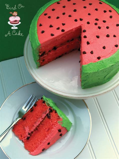 Bird On A Cake: Watermelon Flavored Cake