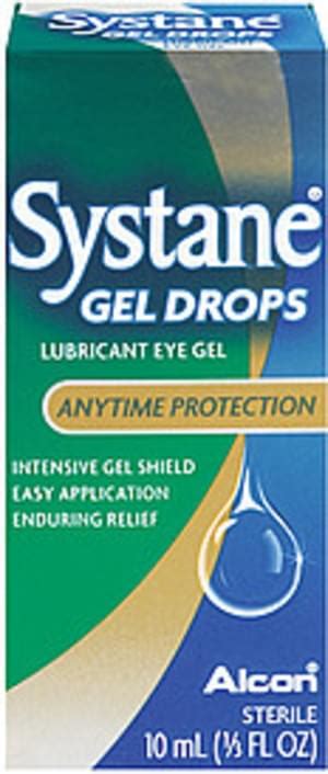 Alcon Lubricant Eye Gel Systane Gell Drops - 0.33 oz, Nutrition Information | Innit