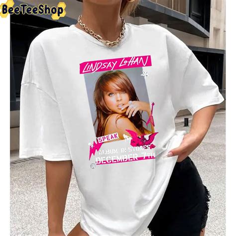 Lindsay Lohan Speak Album Design Graphic Unisex T-Shirt - Beeteeshop