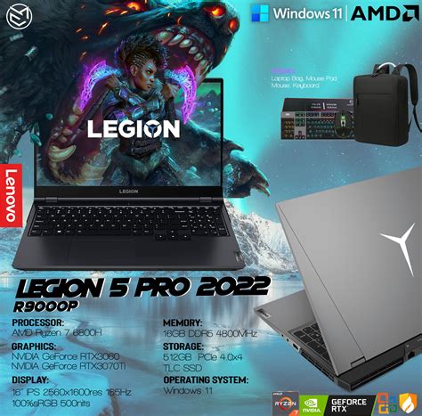 Lenovo Legion 5 Pro Series/ R9000P 2022 Model Brand New Gaming Laptop ...