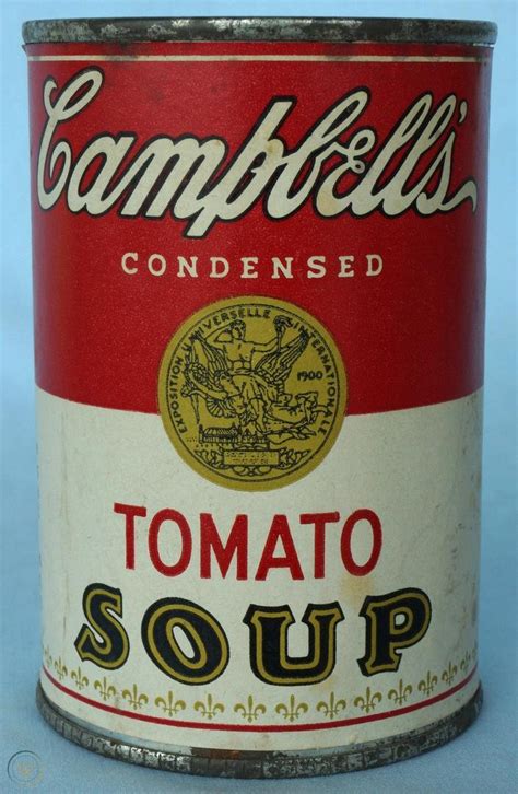 REAL Vintage Campbell's Tomato Soup Tin Can w/Paper Label 10.5oz - It's ICONIC! | #1738699540