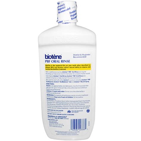 Biotene PBF Mouthwash with Calcium, moutwash, mouthrinse, biotene, bio ...