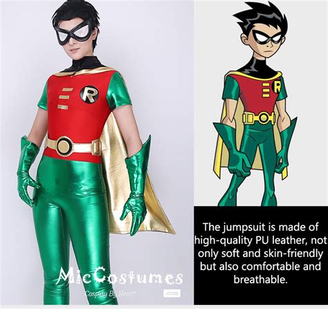 Teen Titans Robin Costume - Teen Titans Go Cosplay | Jumpsuit for Sale