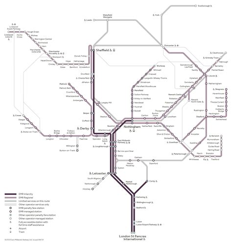 East Midlands Railway Map