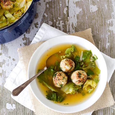 Escarole Soup with Turkey Meatballs Recipe - Quick From Scratch Soups ...