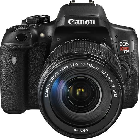 Canon EOS Rebel T6i DSLR Camera with EF-S 18-135mm IS STM Lens Black 0591C005 - Best Buy