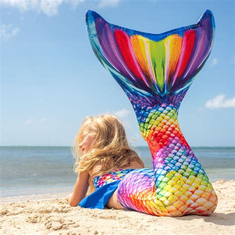 Rainbow Reef Mermaid Tail | Girls mermaid tail, Mermaid tails for kids, Mermaid tails