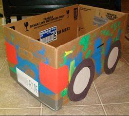 Upcycled Cardboard Box Car Craft ~ Art Playdate - Artsy Momma