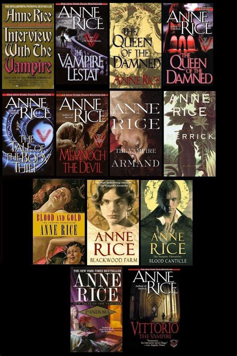 The Vampire Chronicles series by Anne Rice | Vampire books, The vampire ...