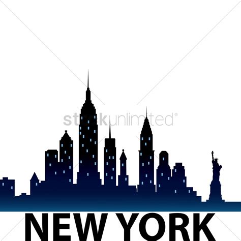 Manhattan Skyline Drawing | Free download on ClipArtMag