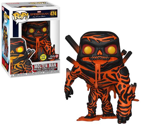 Funko Marvel Spider-Man Far From Home POP Marvel Molten Man Exclusive ...