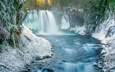 Winter Waterfall Wallpapers - Top Free Winter Waterfall Backgrounds ...