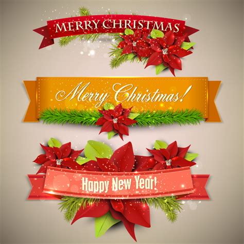 Christmas banner design vectors set 05 - WeLoveSoLo