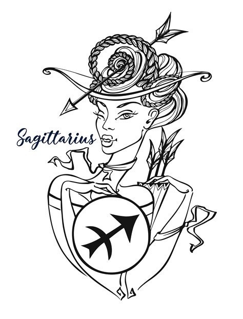 Sagittarius Zodiac Svg