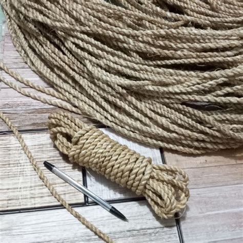 Abaca Rope Manila Hemp 7mm [5 Yards] | Shopee Philippines