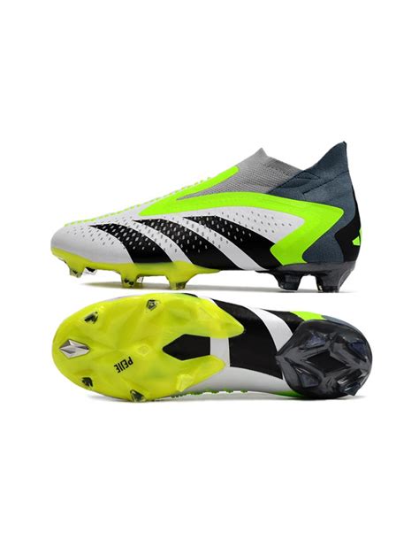 2023 adidas Predator Accuracy + FG - White/Black/Lucid Lemon