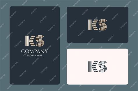 Premium Vector | Ks logo design template