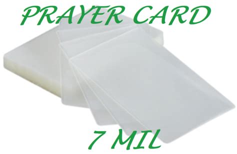 500 Prayer Card Laminating Pouches Sheets 7 Mil 2-3/4 x 4-1/2 Clear Quality | eBay