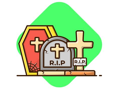 Happy Halloween Party. Gravestone !!! by JoviMing on Dribbble