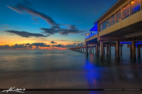 Dania Beach Fishing Pier Before the Sunrise