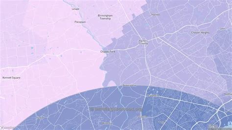 Chadds Ford, PA Political Map – Democrat & Republican Areas in Chadds ...