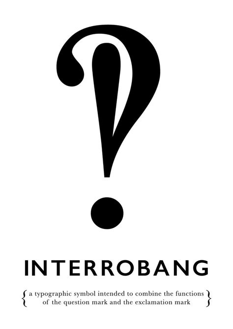 INTERROBANG Poster Print Custom Colours Designer - Etsy