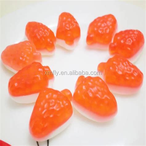 Fruit Series Bulk Gummy Candy With Strawberry Shape - Buy Bulk Gummy ...