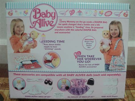 Nurul Azham's Shoppe: Baby Alive Diaper Bag With Bib and Diaper