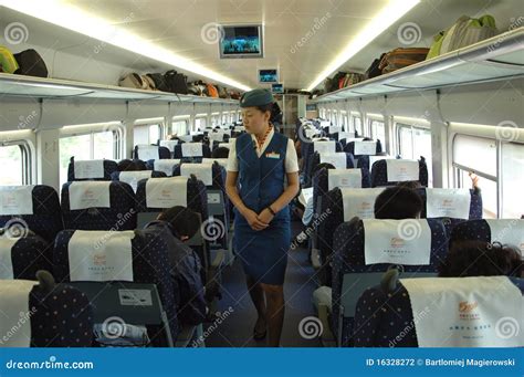 Train Attendant Of E5 Series Train Gran Class. Editorial Image ...