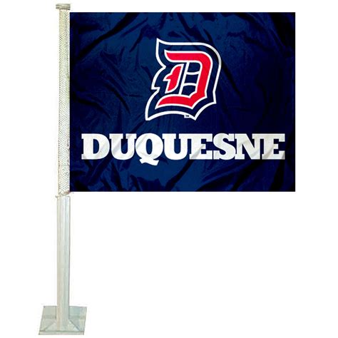 Duquesne Dukes Logo Car Flag - State Street Products