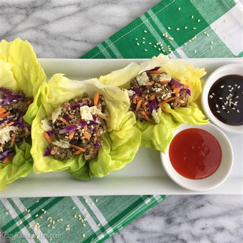 Egg Roll Lettuce Wraps - Krazy Kitchen Mom