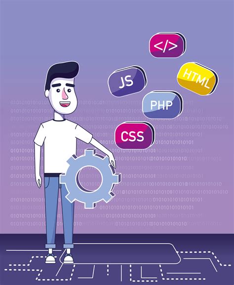 Software programmer cartoon 689925 Vector Art at Vecteezy