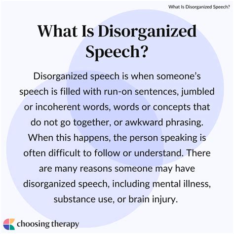 Disorganized Speech Schizophrenia