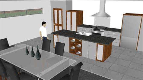 modern kitchen scene | 3D Warehouse