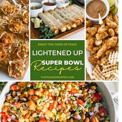 Lightened Up Super Bowl Recipes - Pound Dropper