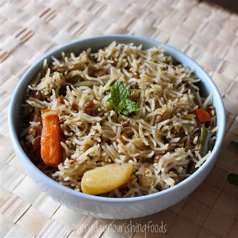 Instant pot pudina rice (mint pulao) - Everyday Nourishing Foods