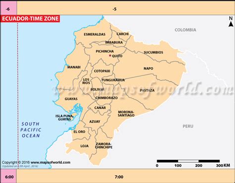 Ecuador Time Zone Map, Current Local Time in Ecuador