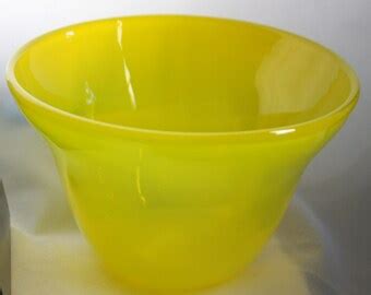 Popular items for yellow glass bowl on Etsy