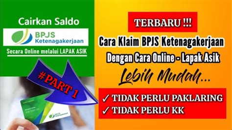 CARA MENCAIRKAN BPJS KETENAGAKERJAAN ONLINE || KLAIM JHT DI LAPAK ASIK || LEBIH MUDAH - YouTube