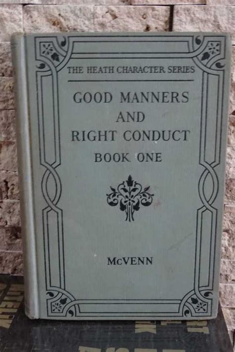 Good Manners And Right Conduct Book