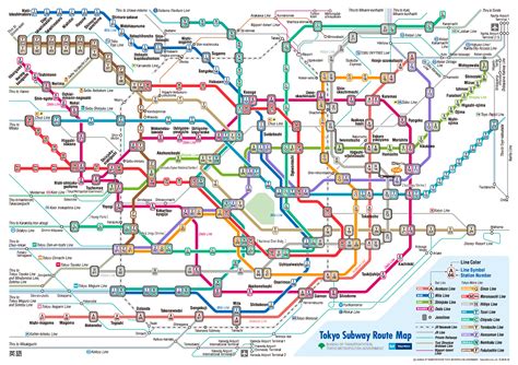 Tokyo Train And Subway Map – Map Vector