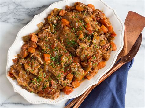 Jewish-Style Braised Brisket With Onions and Carrots Recipe