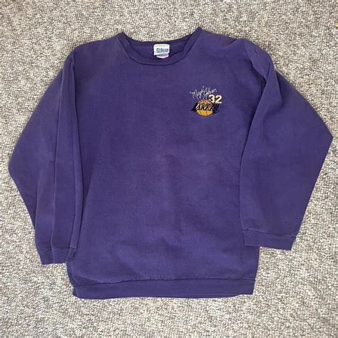 Magic Johnson #32 Los Angeles Lakers Vintage Salem... - Depop