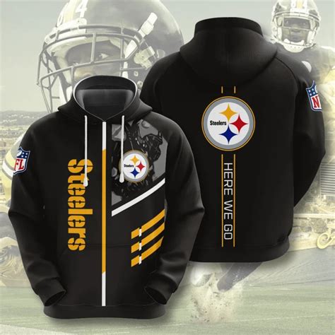 Pittsburgh Steelers Hoodies 3 lines graphic gift for fans -Jack sport shop