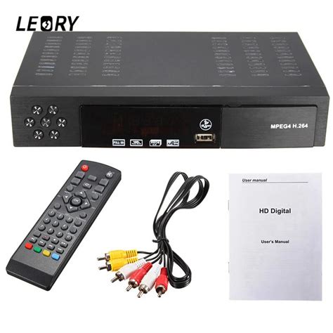 LEORY DVB T2+S2 Video Broadcasting Satellite TV Receiver Box HD 1080P HDTV Composite Digital ...