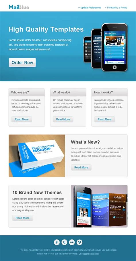 36+ Best Email Newsletter Templates - Free PSD & HTML Download - PSD ...