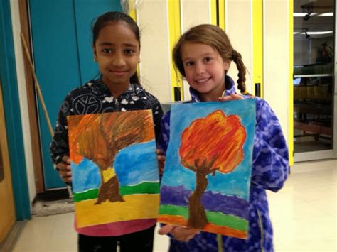 Mrs. McArt's Magical Art Projects: 4th Grade Creates Fall Trees