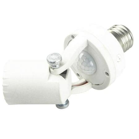 MeAddHome Rotatable Motion Sensor Light Lamp Socket Adapter Infrared Sensor Adapter Dimmable ...